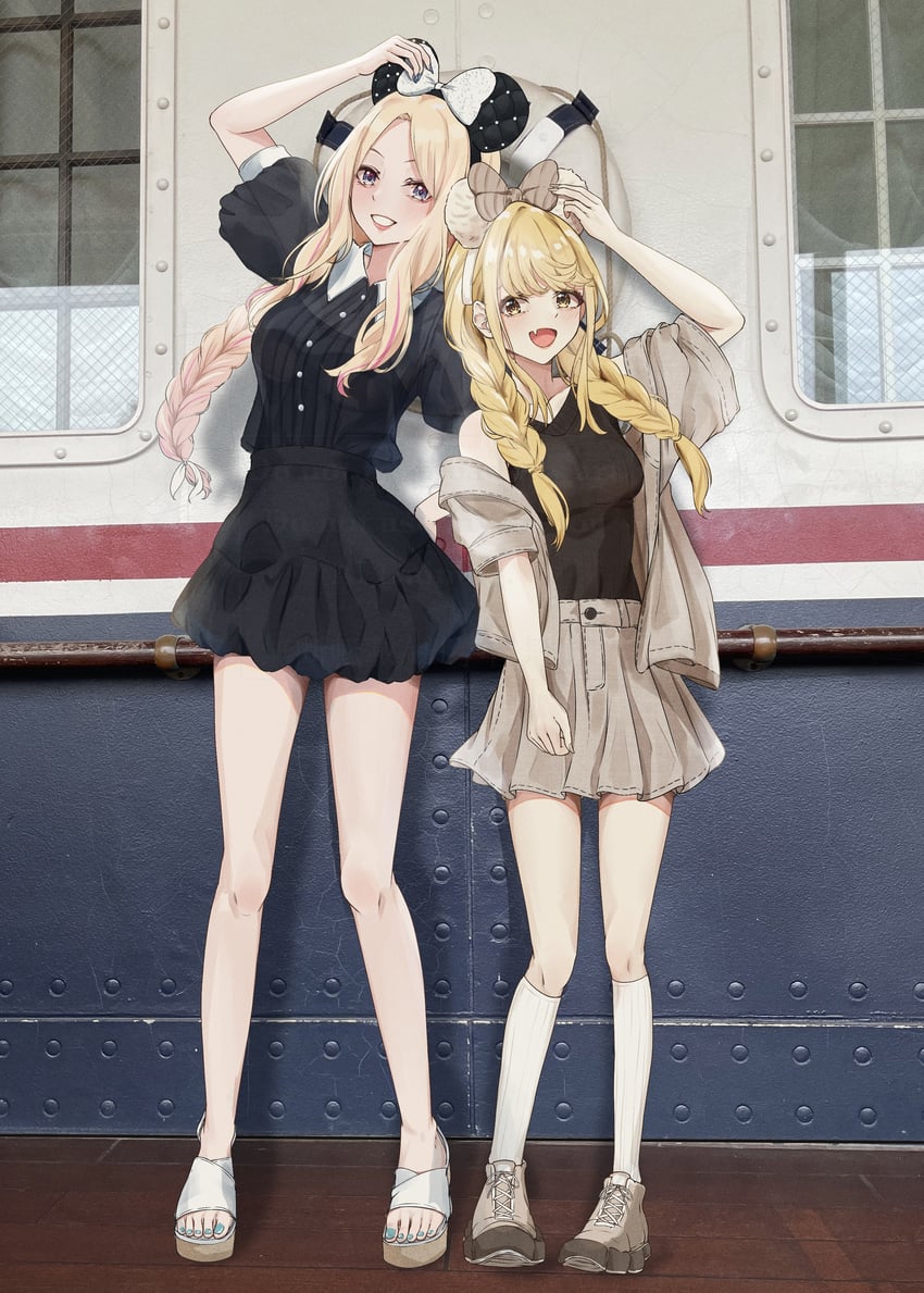 fujita kotone and juo sena (idolmaster and 1 more) drawn by izuminnu
