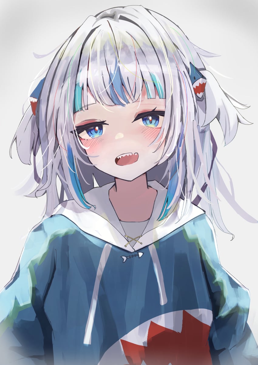 gawr gura (hololive and 1 more) drawn by mecha_neruko