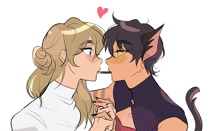 catra and adora (she-ra and the princesses of power and 1 more) drawn by halang_rubsas2