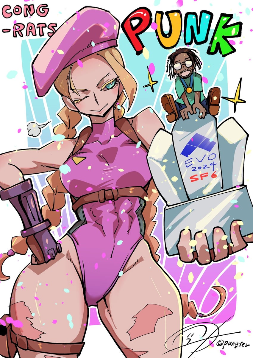 cammy white and punk (street fighter and 3 more) drawn by pungter