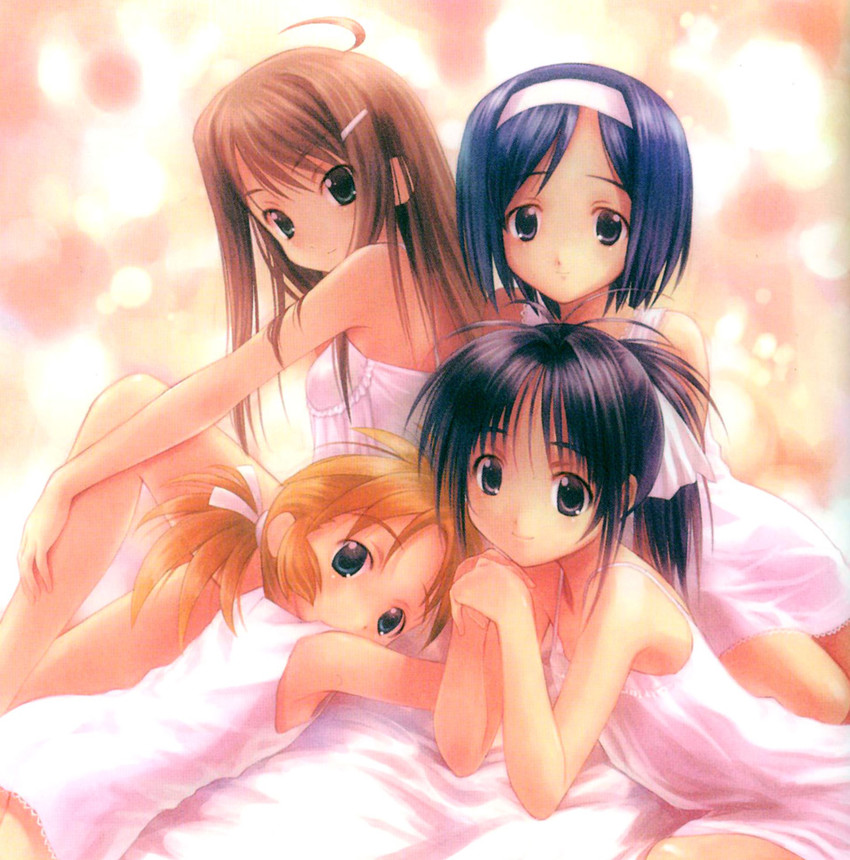 natsuwa himawari, fuyude yuri, haruno sakura, and akimo ayame (wandaba style) drawn by goto_p