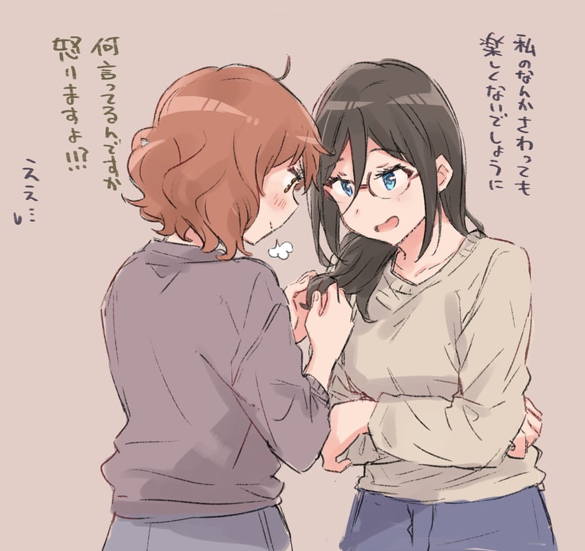 oumae kumiko and tanaka asuka (hibike! euphonium) drawn by amano_shin