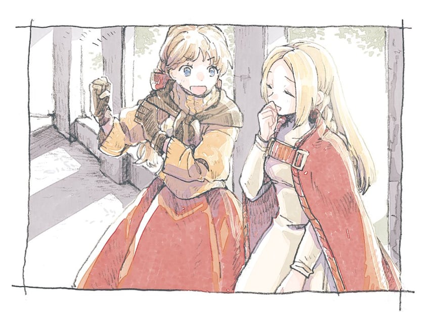 ovelia atkascha and alma beoulve (final fantasy and 1 more) drawn by michibata_65