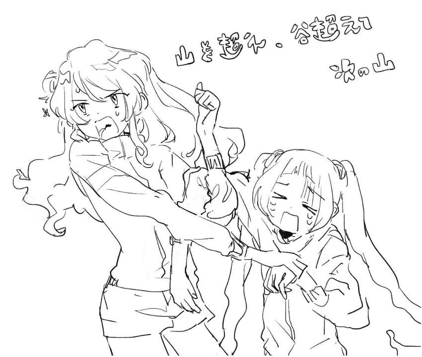 hinata ema and chono maika (aikatsu! and 1 more) drawn by suiso_(owp)