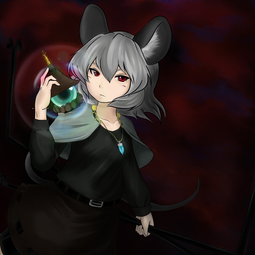 nazrin (touhou) drawn by meganemausu