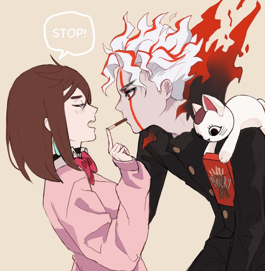 ayase momo, takakura ken, and turbo granny (dandadan) drawn by wolf6481