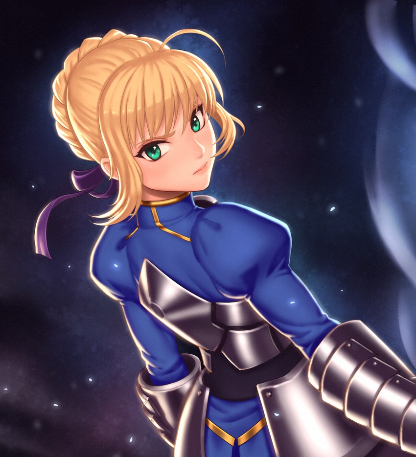 artoria pendragon and saber (fate and 1 more) drawn by seeker_(shzyu)