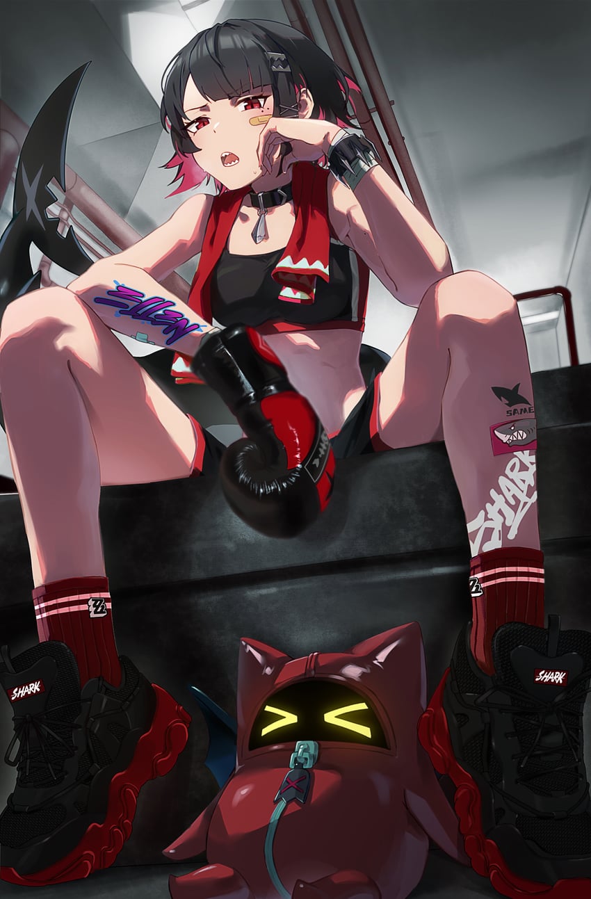 ellen joe and devilboo (zenless zone zero) drawn by emo_qianzi