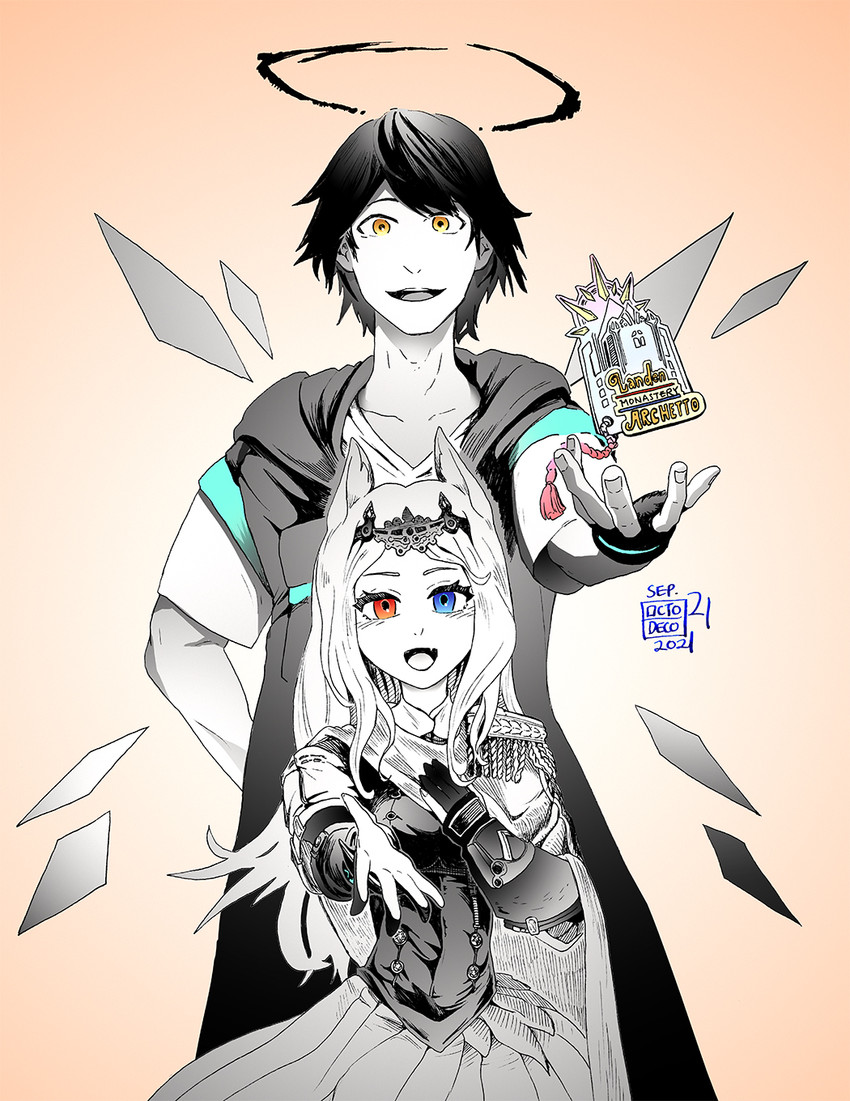 doctor, male doctor, and archetto (arknights) drawn by octodeco