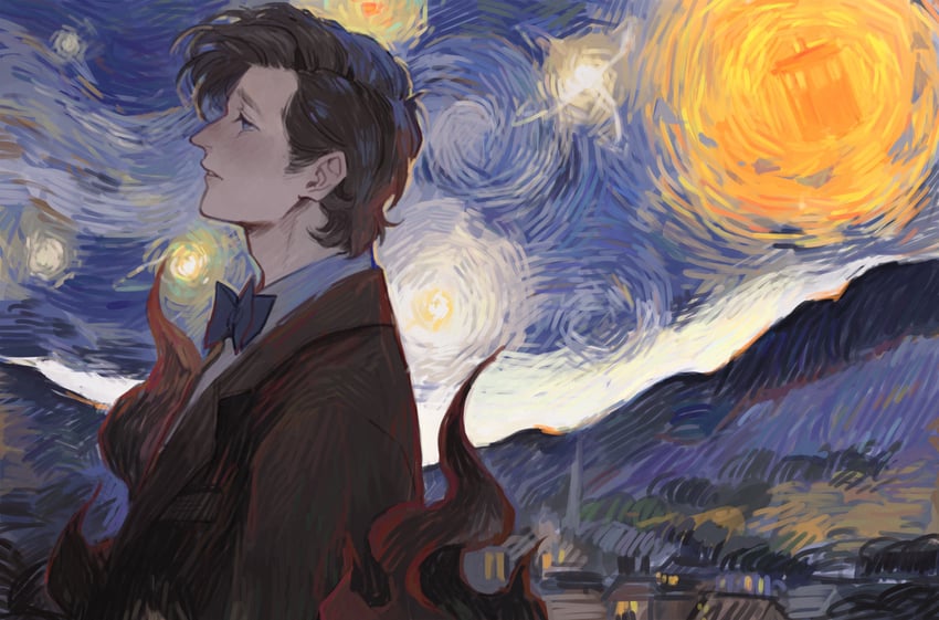 the doctor and eleventh doctor (doctor who and 1 more) drawn by luminous_slime