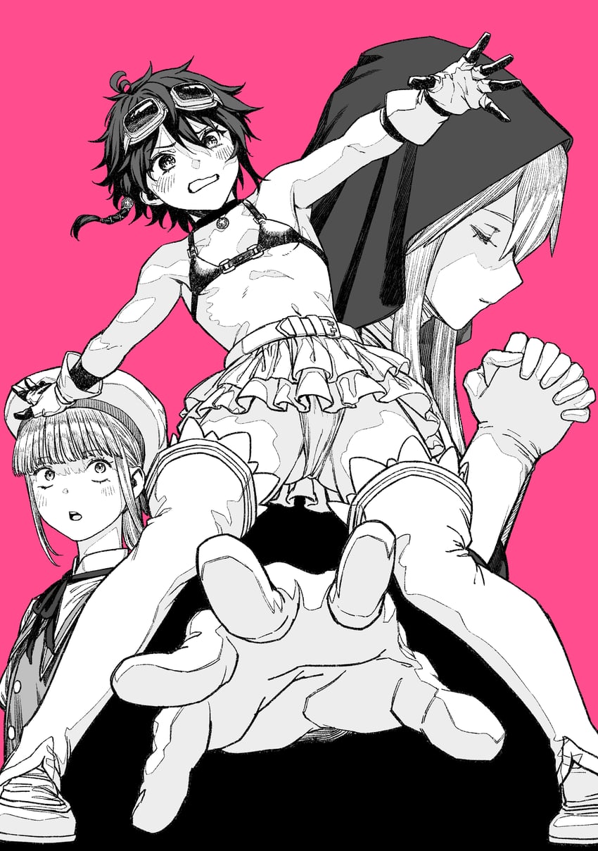 lulu and alice apricot (original and 1 more) drawn by pastime774