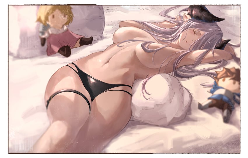 djeeta, narmaya, and gran (granblue fantasy) drawn by yu_pian