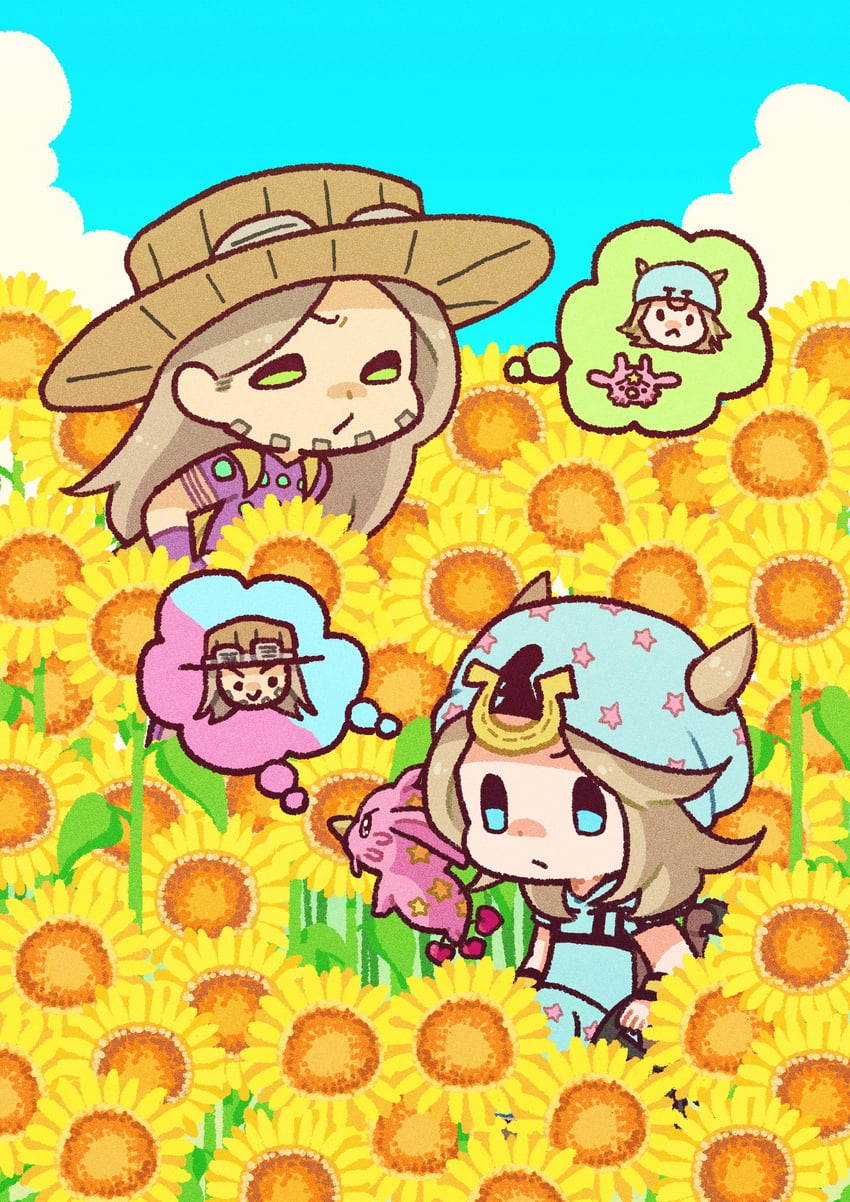 johnny joestar, gyro zeppeli, tusk, and tusk act1 (jojo no kimyou na bouken and 1 more) drawn by m_a_a_m_8