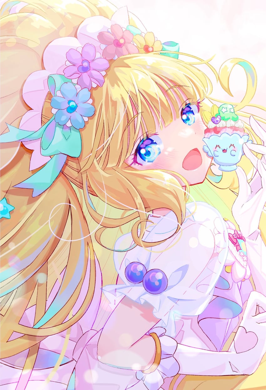 kasai amane, cure finale, recipipi, and parfait recipipi (precure and 1 more) drawn by lilylily0601