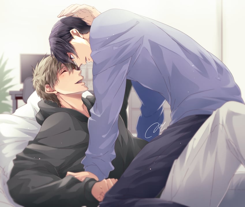 tachibana makoto and nanase haruka (free!) drawn by tsuiri_siroiro