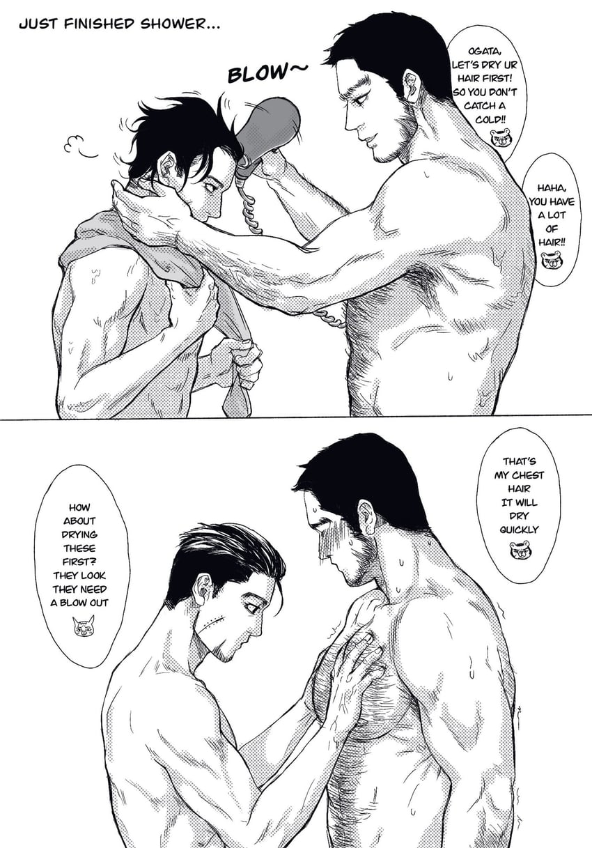 ogata hyakunosuke and tanigaki genjirou (golden kamuy) drawn by businessman_wong