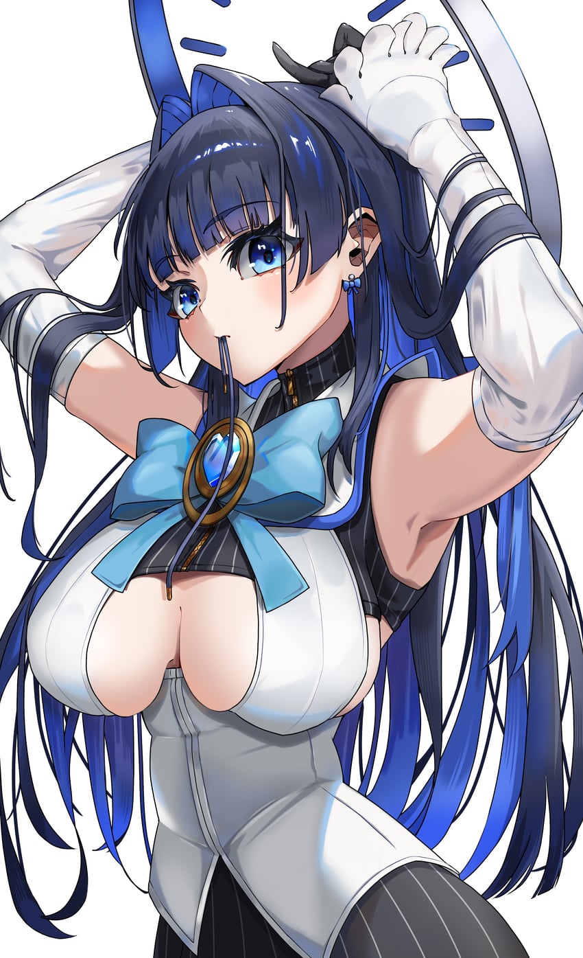 ouro kronii (hololive and 1 more) drawn by h4kuuua_0