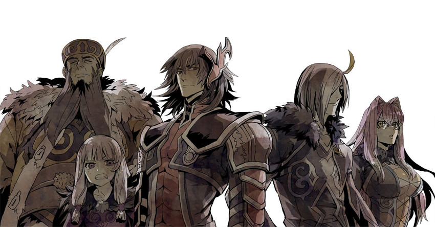 agria, gaius, presa, wingul, and jiao (tales of and 1 more) drawn by ritsuko_(rittii)