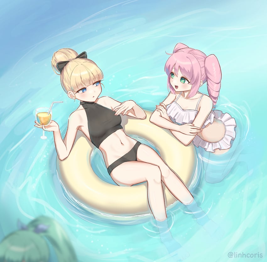 minakami sayo, hanabishi haruka, and tenkawa kaoruko (mahou shoujo ni akogarete) drawn by linhcoris