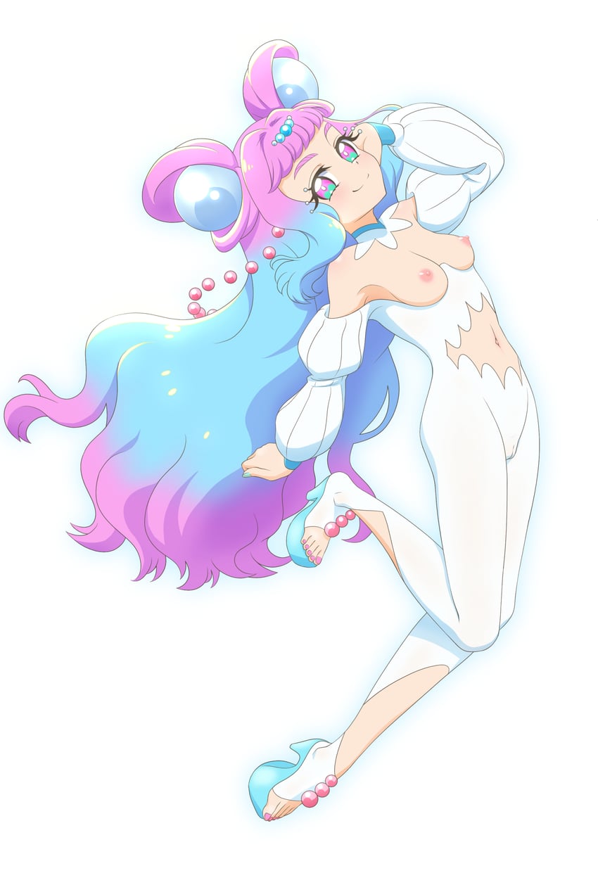 laura la mer and cure la mer (precure and 1 more) drawn by tiler_(tiler00)