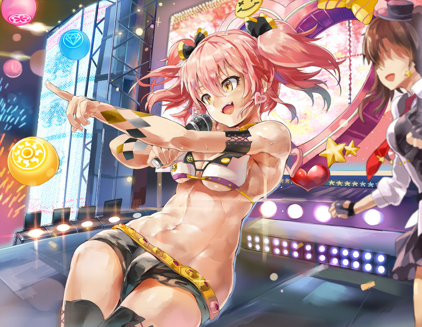 shimamura uzuki and jougasaki mika (idolmaster and 1 more) drawn by himuro_shunsuke