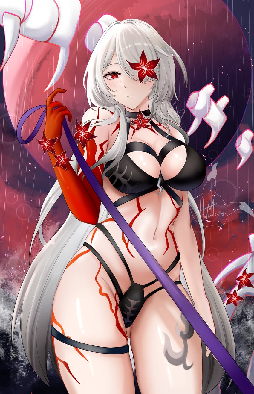 acheron (honkai and 1 more) drawn by hollow_mimikyu