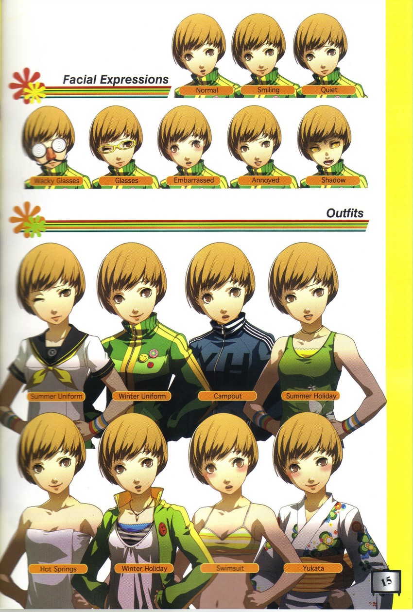 satonaka chie (persona and 1 more) drawn by soejima_shigenori