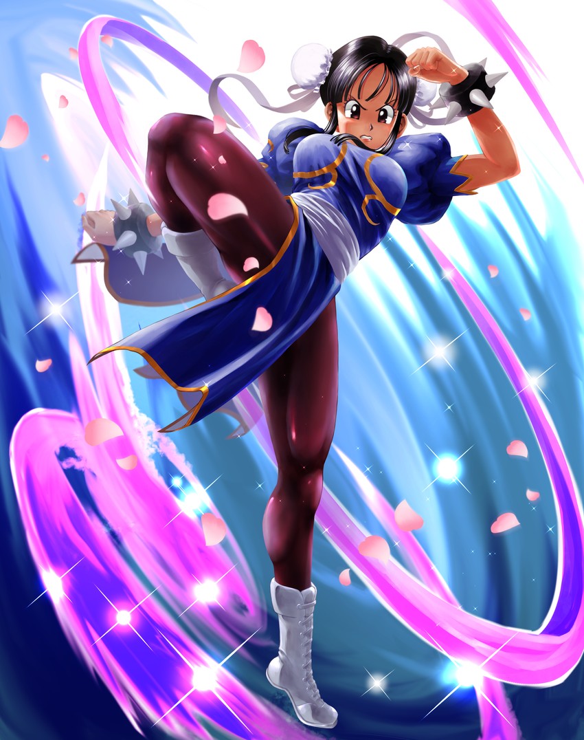 chun-li and chi-chi (street fighter and 1 more) drawn by nagare_seiya
