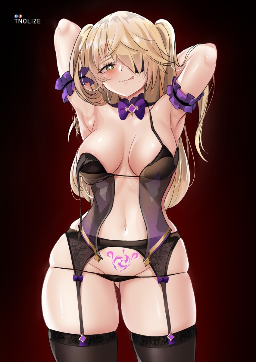 fischl (genshin impact) drawn by tnolize