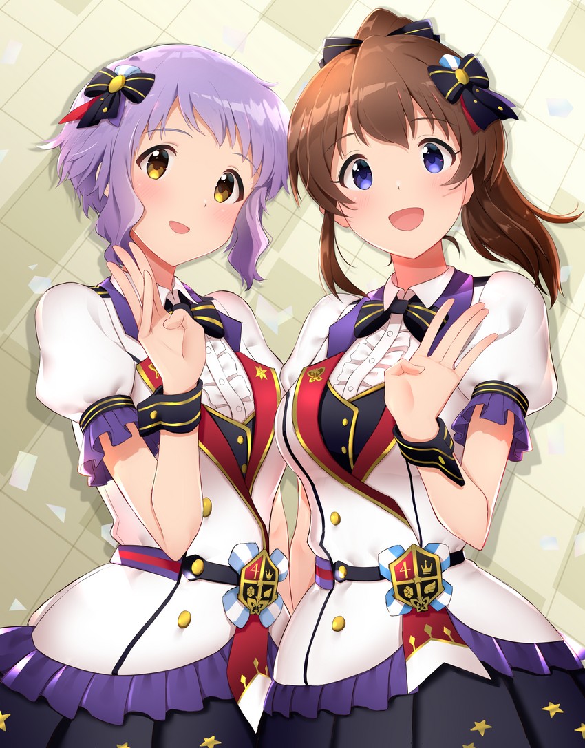 makabe mizuki and satake minako (idolmaster and 2 more) drawn by homco