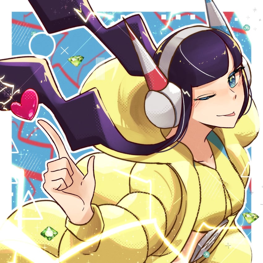elesa (pokemon and 1 more) drawn by mocacoffee_1001
