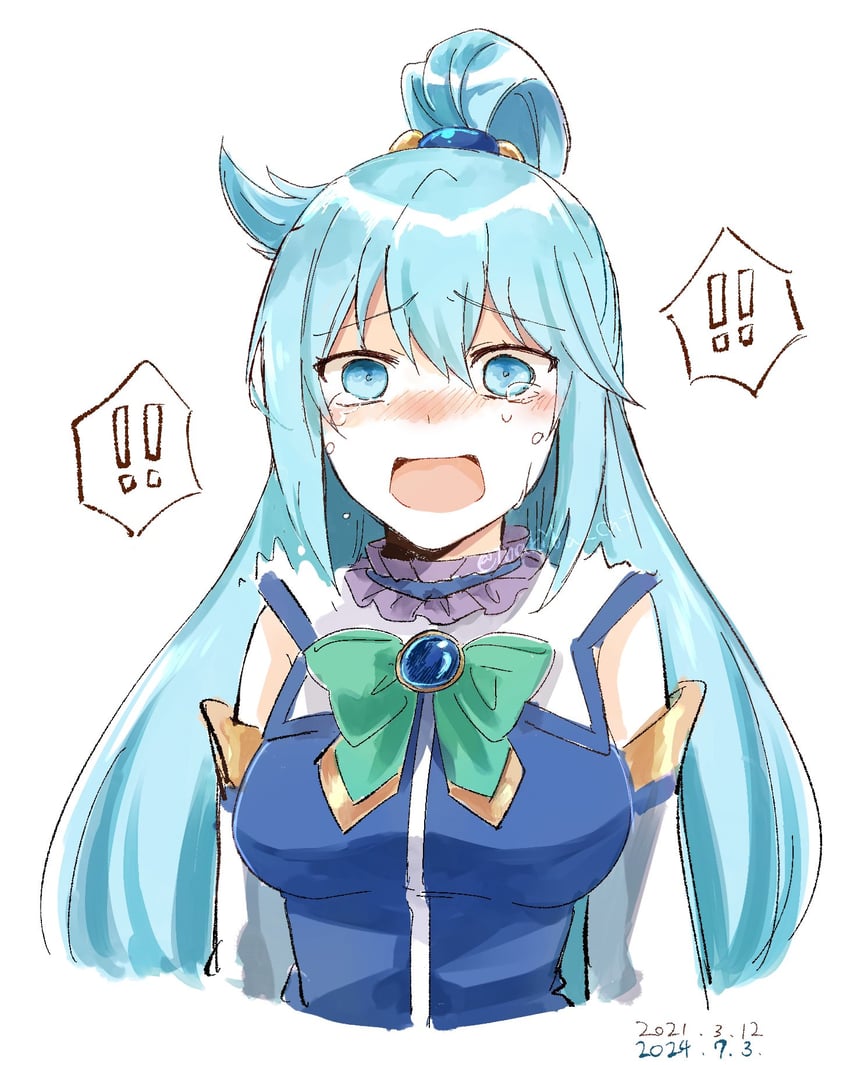 aqua (kono subarashii sekai ni shukufuku wo!) drawn by makiba_(mgmgcat)