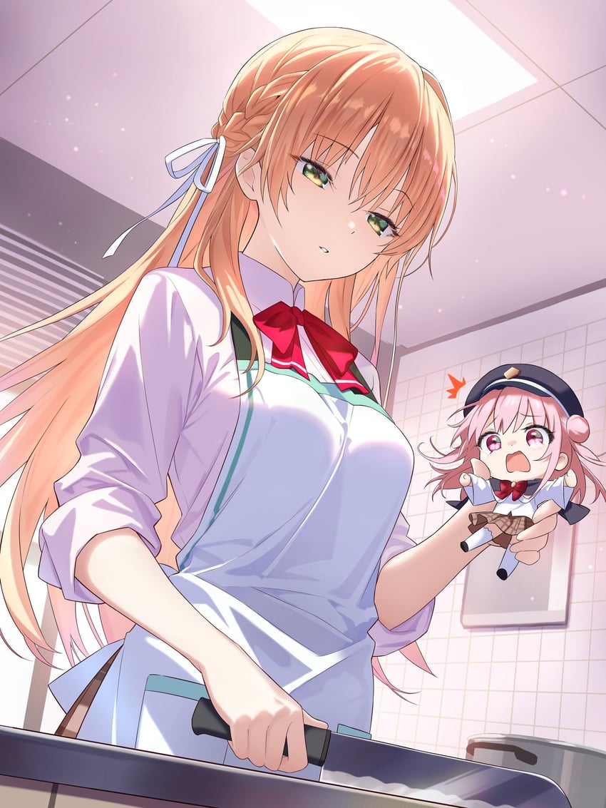 toujou tsukasa and kunimi tama (heaven burns red) drawn by netarou_(shinra)