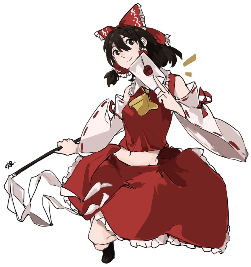 hakurei reimu (touhou and 1 more) drawn by sakuremi