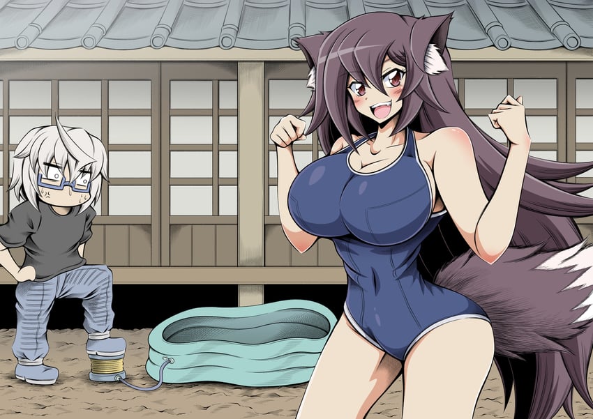 morichika rinnosuke and imaizumi kagerou (touhou) drawn by hidefu_kitayan