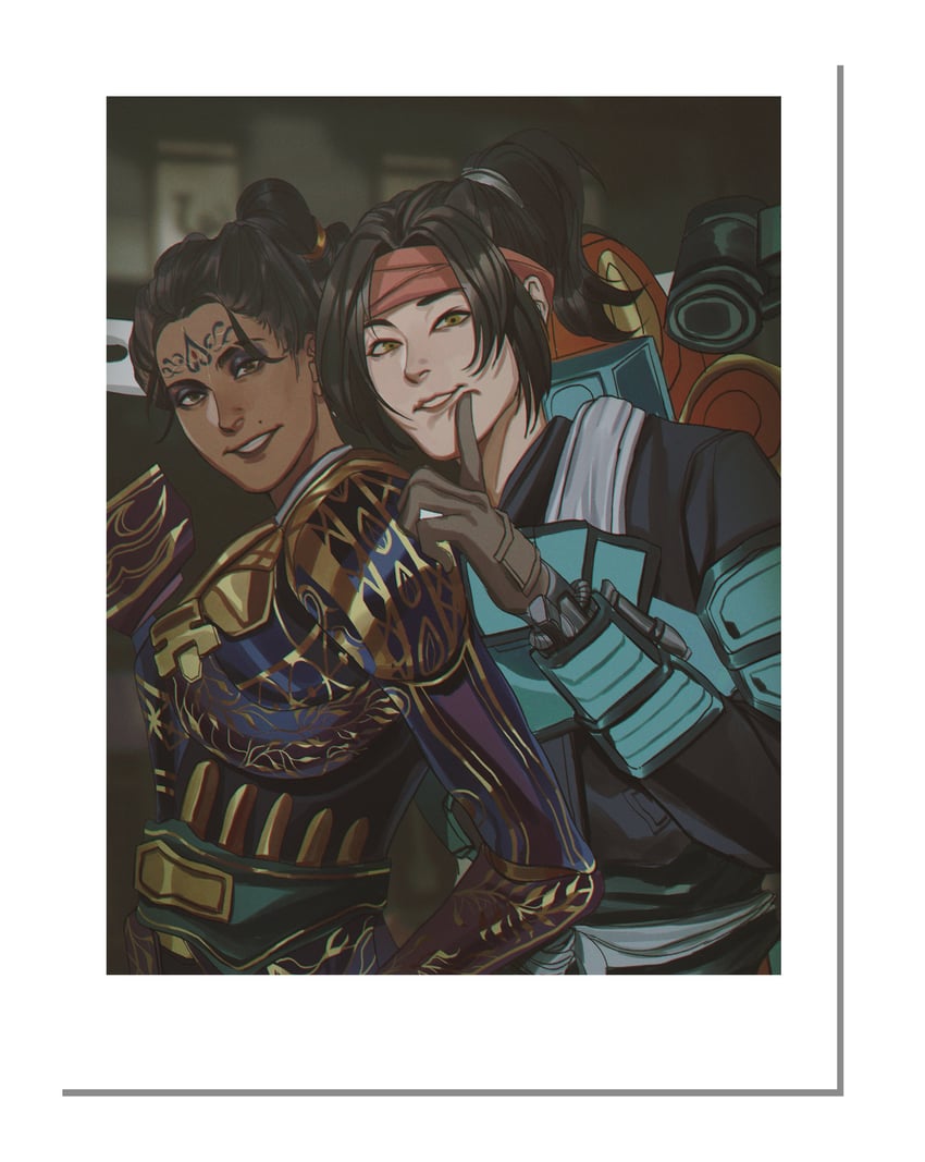 valkyrie, rampart, cloud marauder valkyrie, and metallic dreams rampart (apex legends) drawn by myka