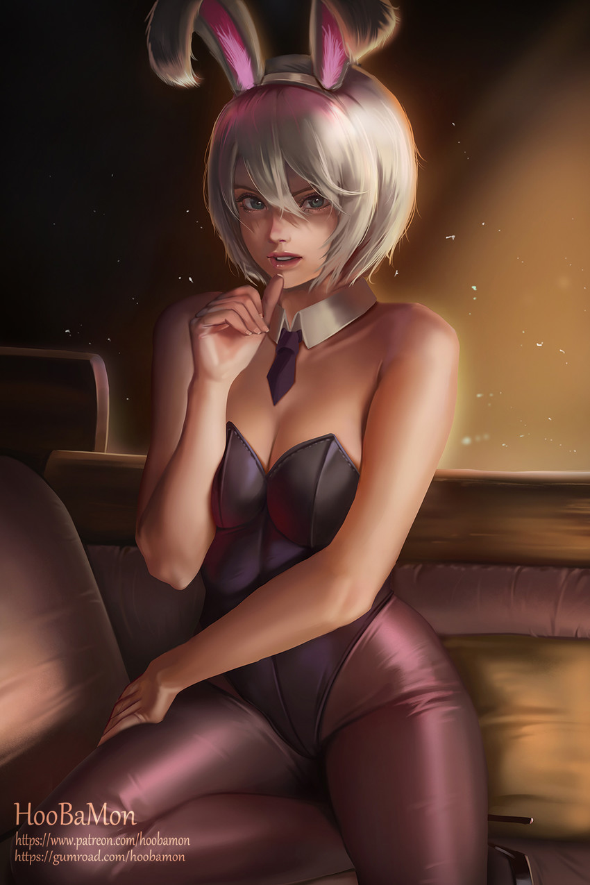 riven and battle bunny riven (league of legends) drawn by hoo_bamon