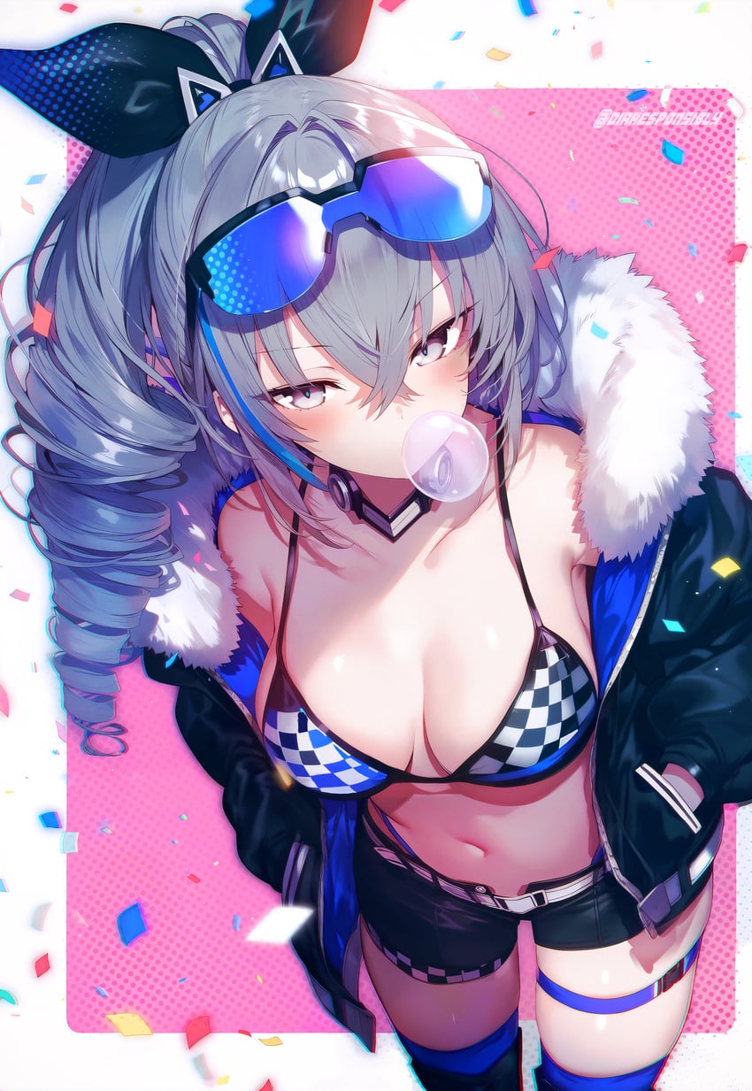 silver wolf (honkai and 1 more) drawn by dirresponsibly