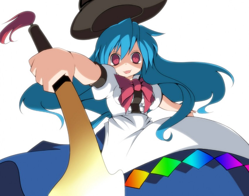 hinanawi tenshi (touhou) drawn by kotomi_(happy_colors)