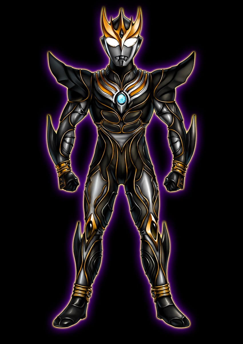 kamen rider kuuga and ultraman tiga (kamen rider and 3 more) drawn by neofrontier