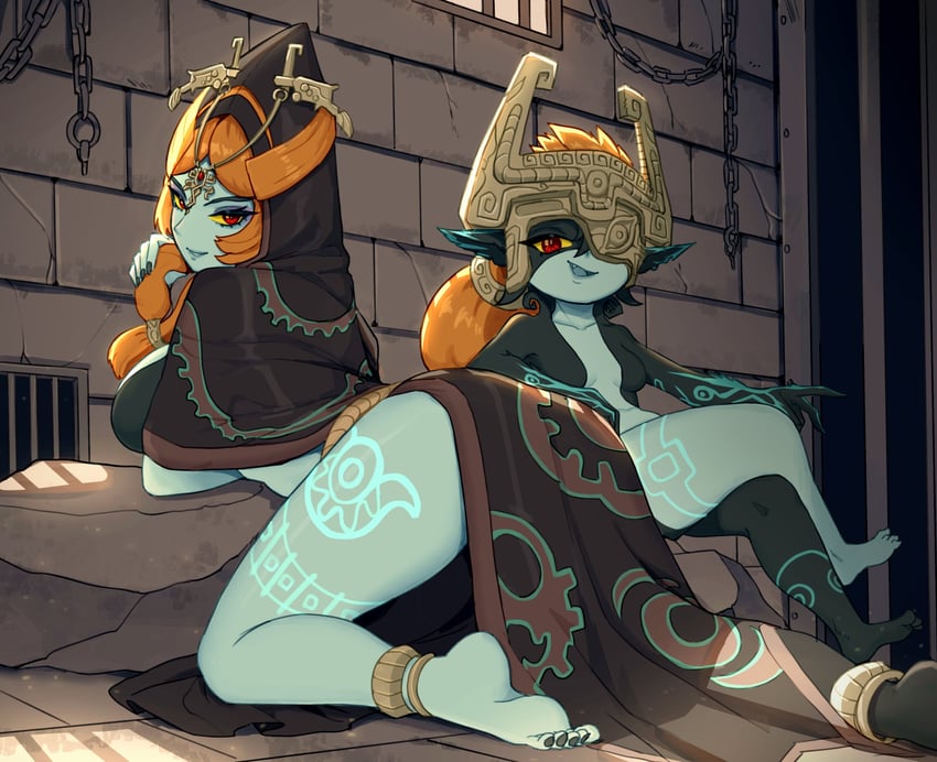 midna (the legend of zelda and 1 more) drawn by rajah_(dajah)