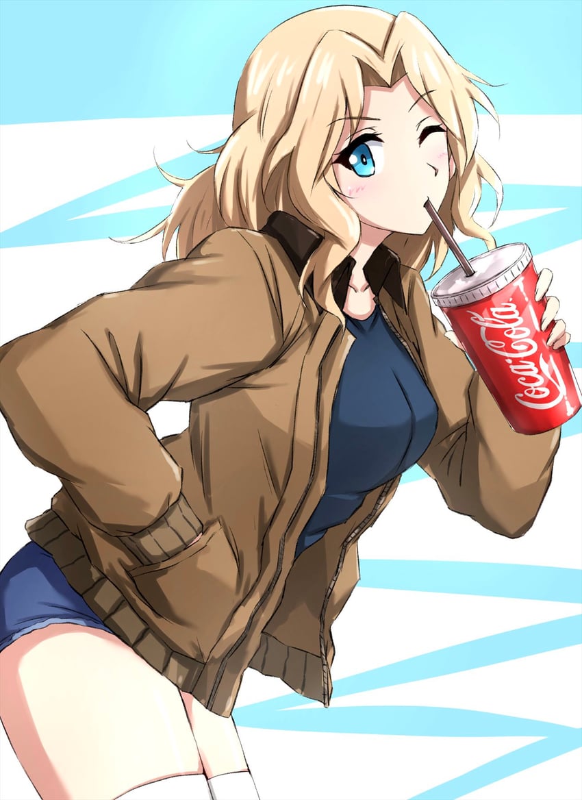 kay (girls und panzer and 1 more) drawn by omachi_(slabco)