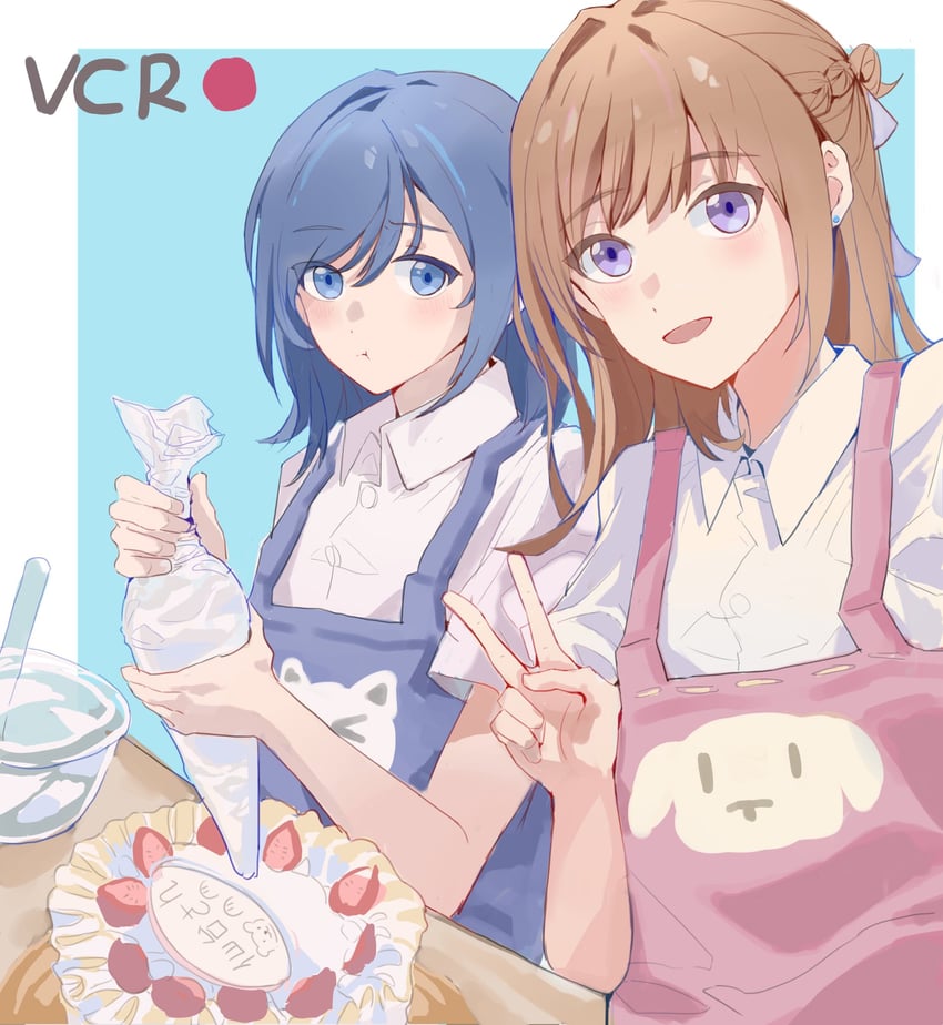 miyagi shiori and sendai hazuki (shuuniichido classmate wo kau hanashi) drawn by blacky1266859