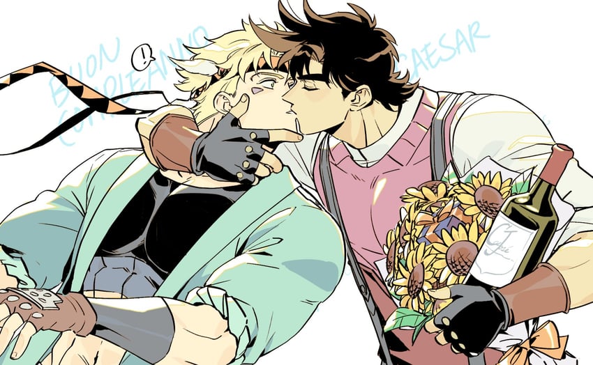 joseph joestar and caesar anthonio zeppeli (jojo no kimyou na bouken and 1 more) drawn by hakmonss