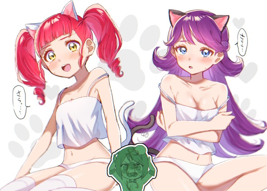 akagi anna, shido mel, and midorikawa sara (pretty series and 1 more) drawn by chitozen_(pri_zen)