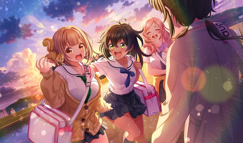 hanayama emi, akino komugi, lihua lin, and joujima momo (cinderella series and 1 more)