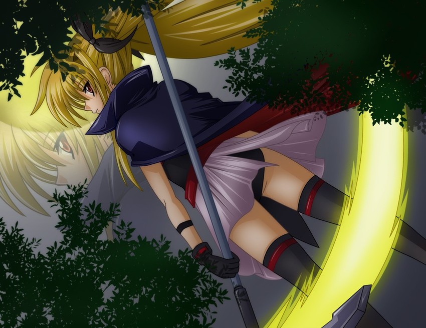 fate testarossa and bardiche (lyrical nanoha and 1 more)