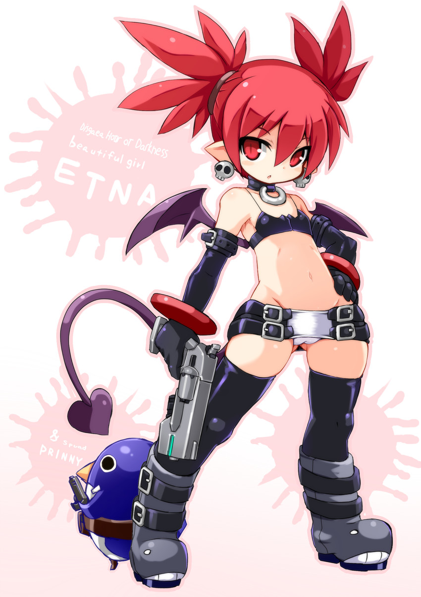 etna and prinny (disgaea and 1 more) drawn by karukan_(monjya)