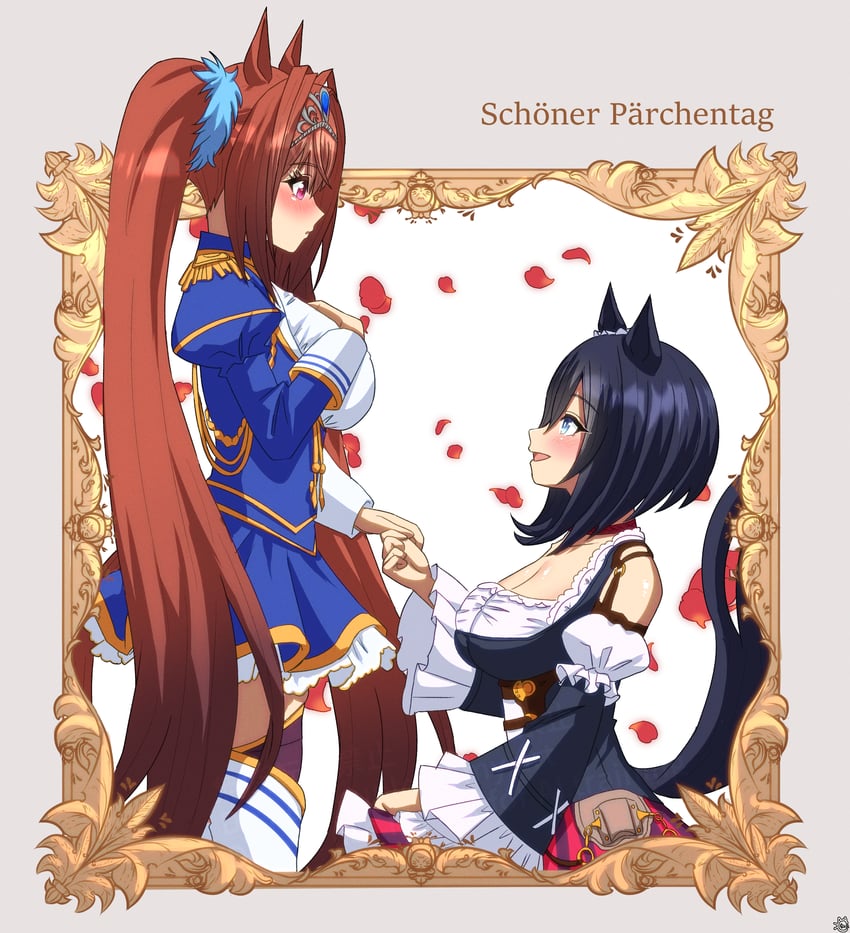 daiwa scarlet and eishin flash (umamusume) drawn by color_neko_(user_yfvc3323)