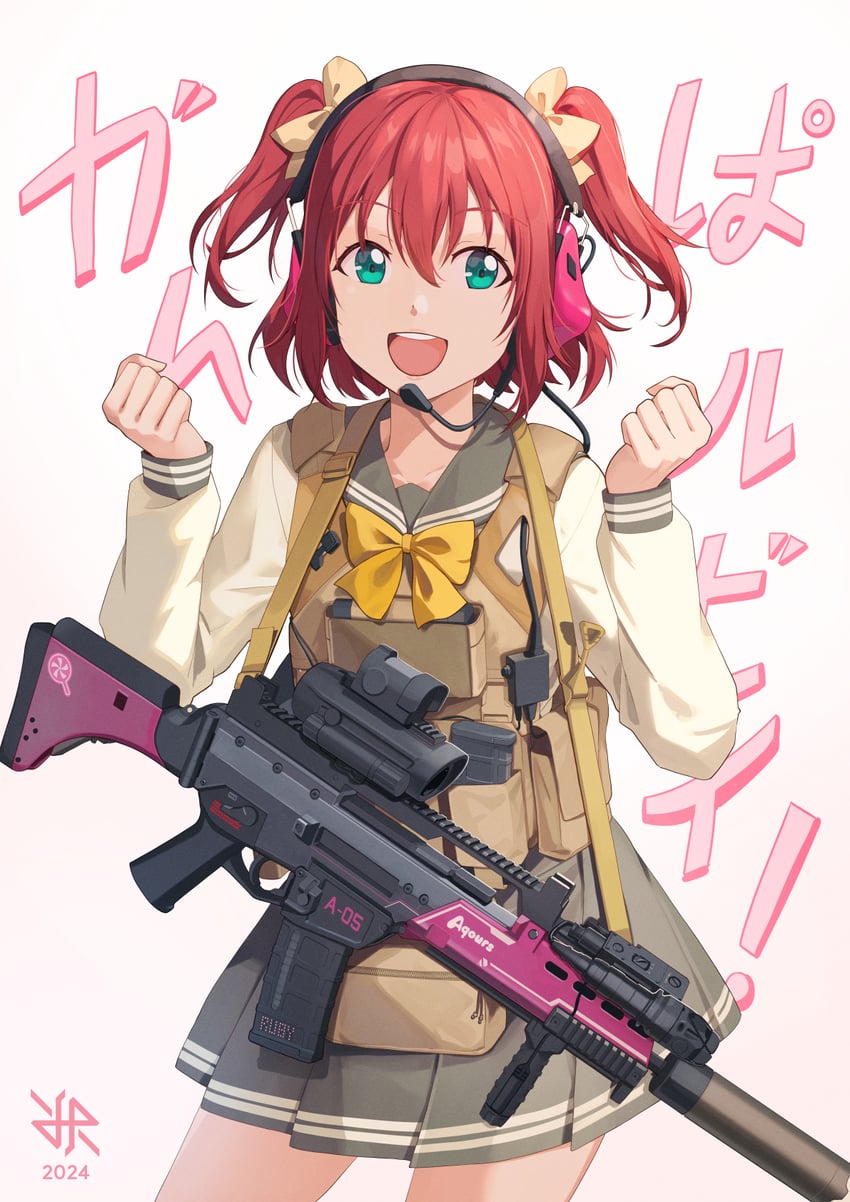 kurosawa ruby (love live! and 1 more) drawn by hiroki_ree